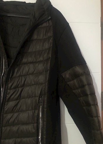 Siyah Fermuarlı Erkek Spor Ceket Mont - Görsel 3