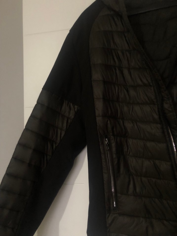 Siyah Fermuarlı Erkek Spor Ceket Mont - Görsel 4