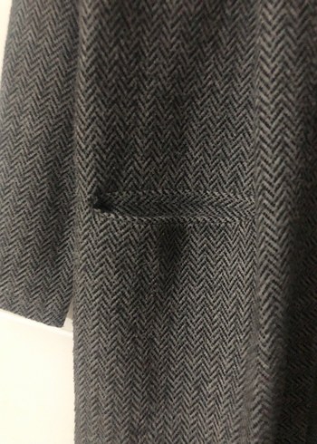 Gri Uzun Örme Kadın Hırka - Görsel 2