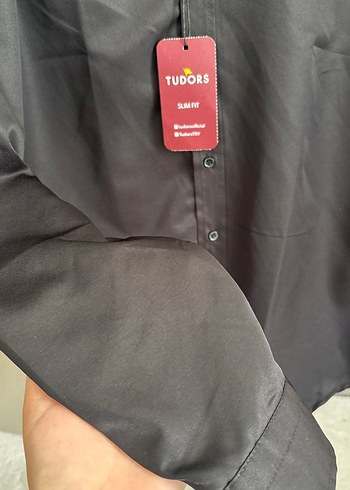 Siyah Uzun Kollu Erkek Gömlek - TUDORs - Görsel 3