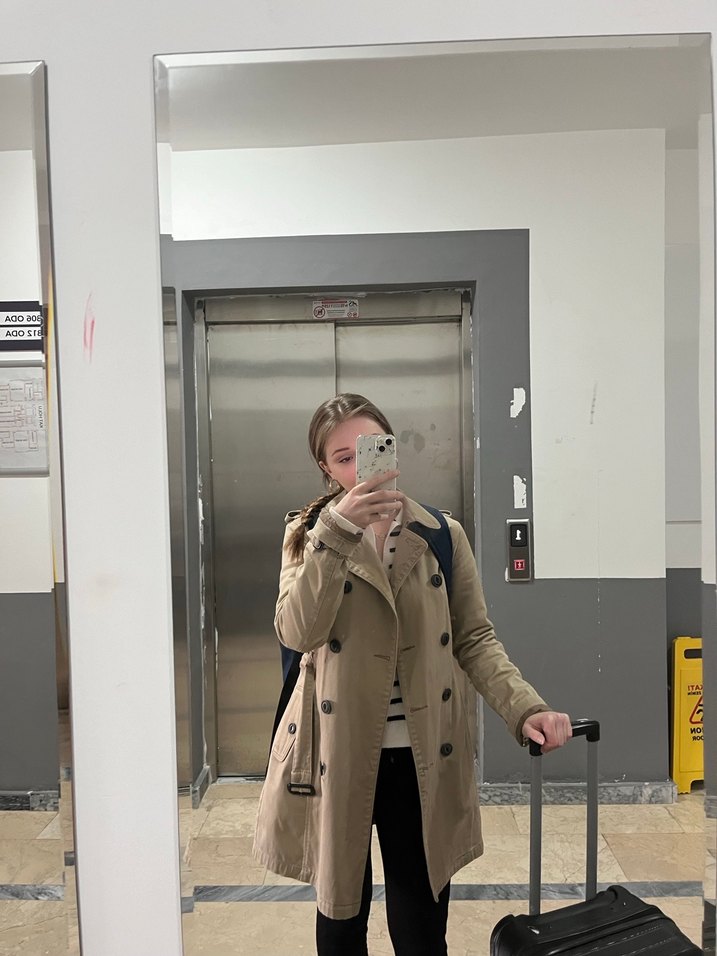 MAVİ Bej Deri Midi Trençkot - Görsel 2