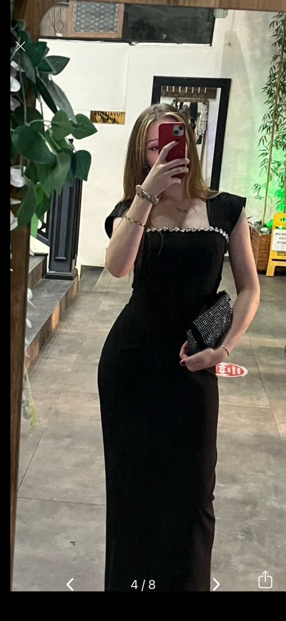 Abiye Elbise siyah miss janel - Görsel 2