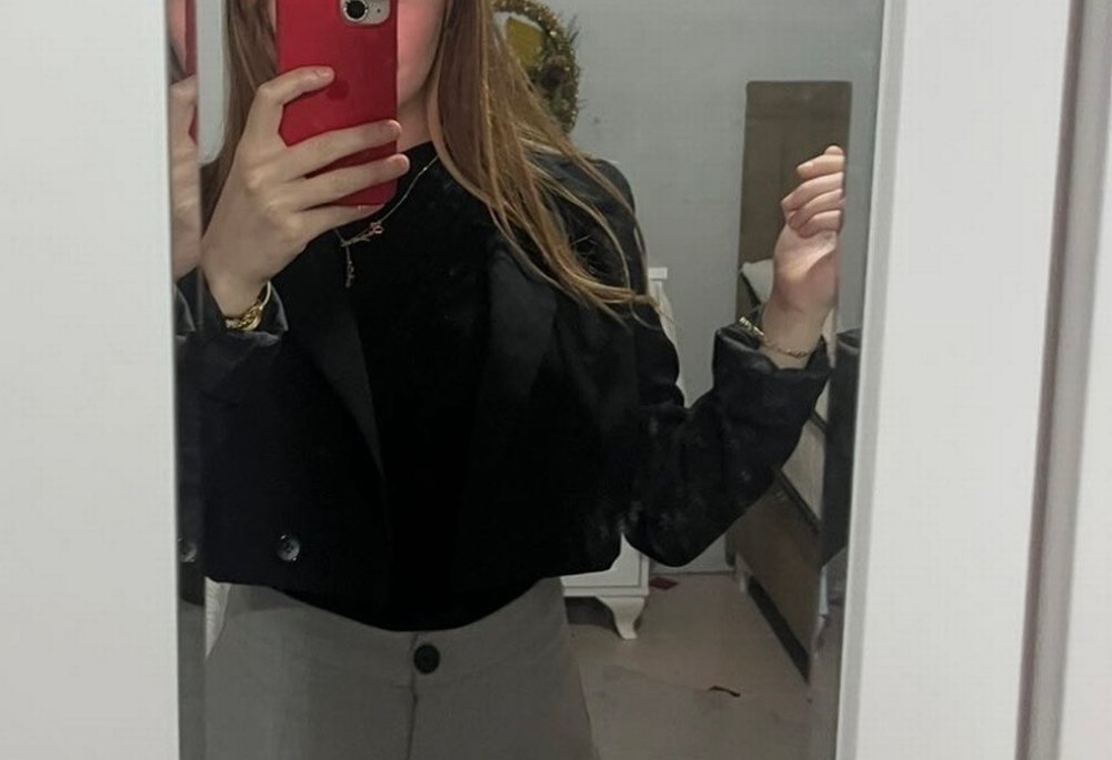 Crop blazer ceket - Görsel 5