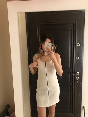 H&M Beyaz elbise