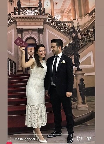 m Beden Dantelli midi mudo elbise