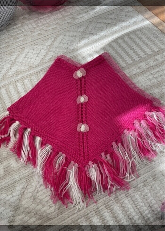 Kız çocuk panço - Görsel 2