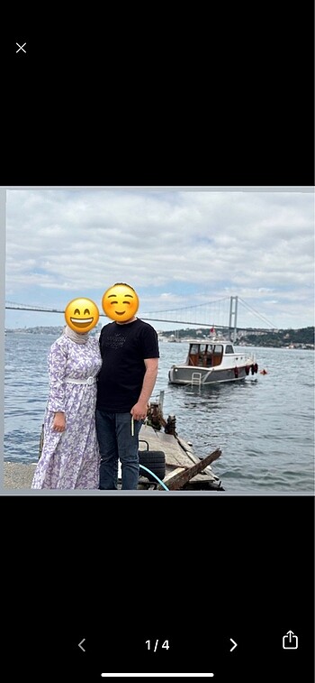 Lila günlük elbise