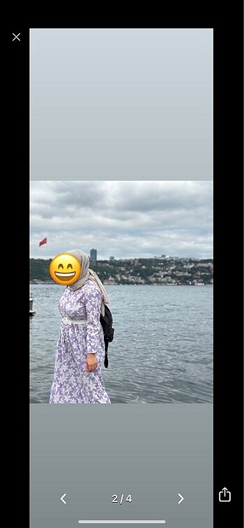 Diğer Lila günlük elbise