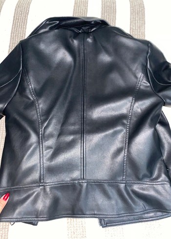 LC Waikiki Siyah Deri Biker Ceket