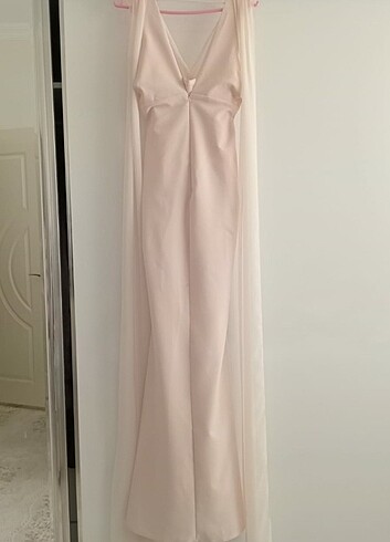 Pudra Balık Model Elbise - Görsel 6