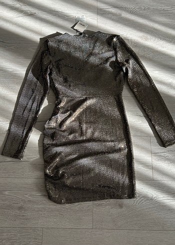 KOTON PAYETLİ ELBİSE - Görsel 6