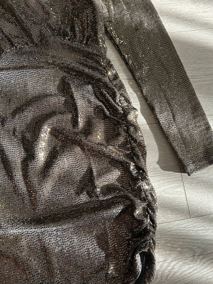 KOTON PAYETLİ ELBİSE - Görsel 4