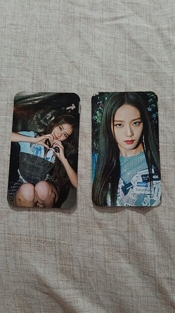 Çift taraflı ikili jisoo phone card 