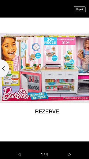 BARBİE nin MUTFAK DÜNYASI OYUN SETİ