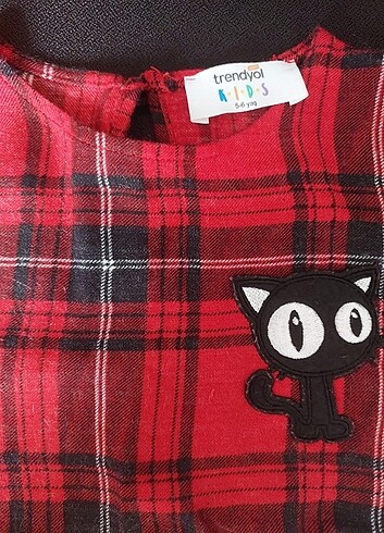 6 Yaş Beden Trendyol Kids Kız Çocuk Ekoseli Elbise