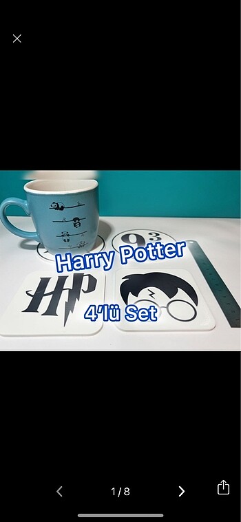 Harry Potter Bardak Altlığı Rozet