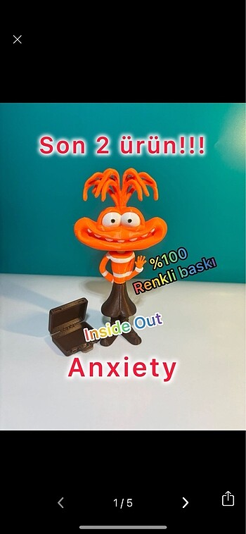 Inside out Anxiety Ters Yüz Anksiyete