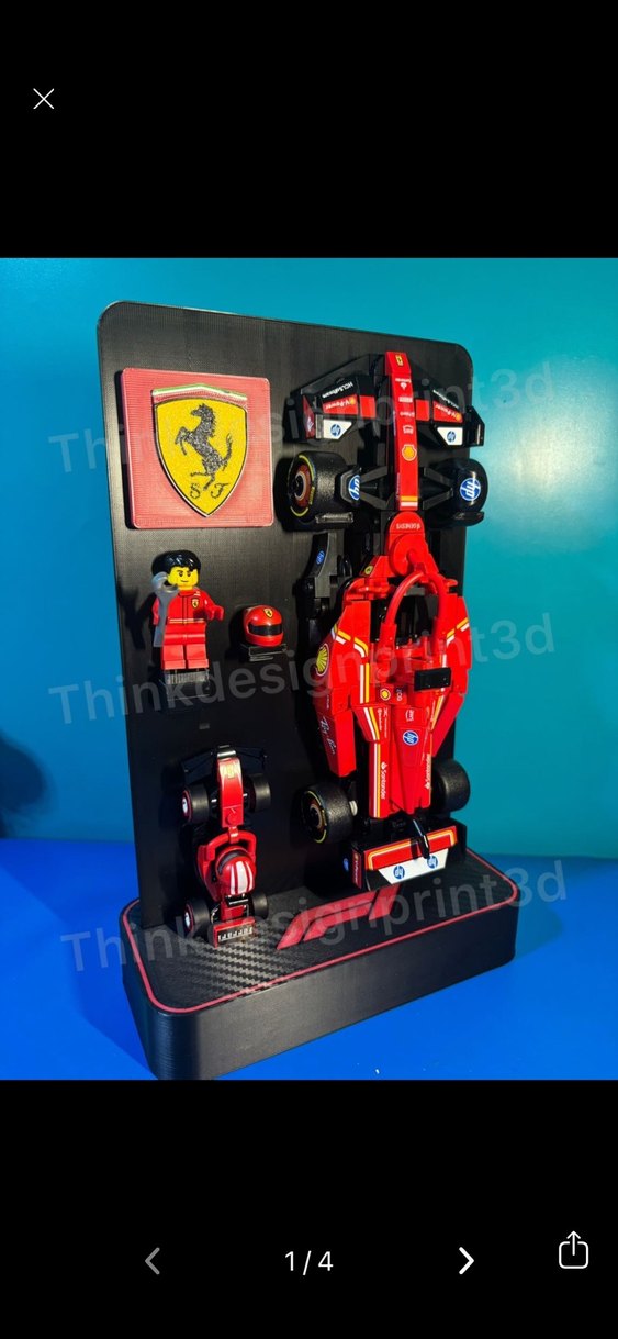 Lego F1 Speed Champions Ferrari TDP3D - Görsel 2