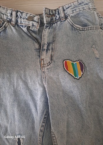 mavii Batik Desenli Düğmeli Kadın Denim Pantolon - Görsel 2