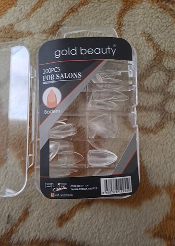 Bej Şeffaf Tırnak Ucu Seti - Görsel 3