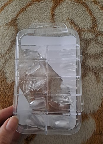 Bej Şeffaf Tırnak Ucu Seti - Görsel 4