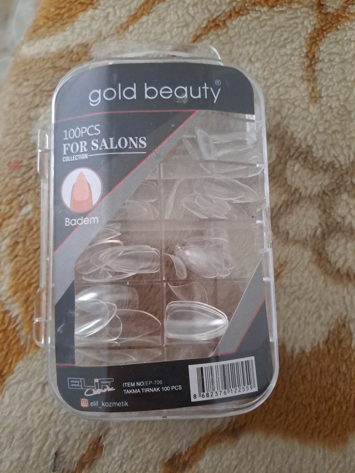 Bej Şeffaf Tırnak Ucu Seti - Görsel 2