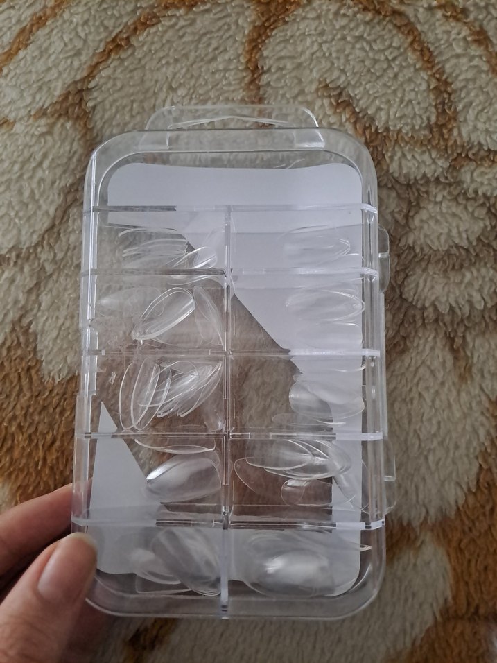 Bej Şeffaf Tırnak Ucu Seti - Görsel 4