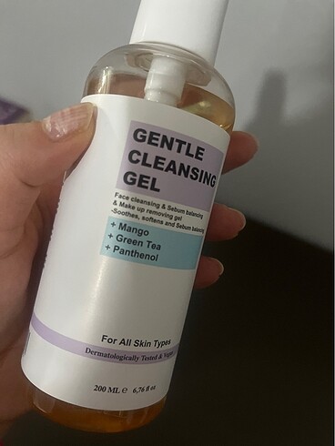 Beden Renk Pureseed Naturel Yüz temizleme Jeli
