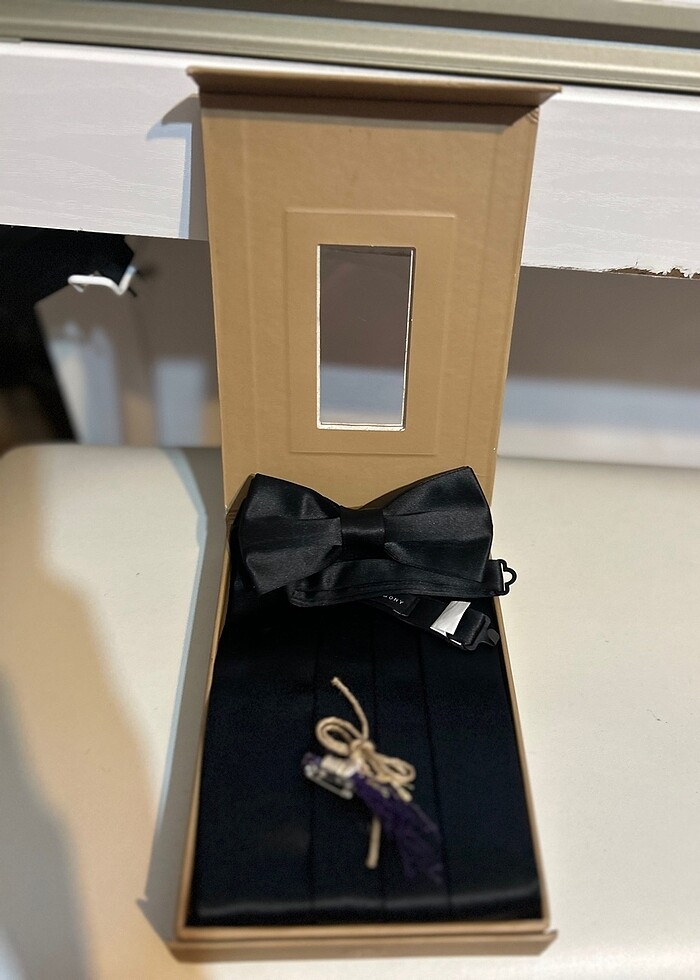 Damat marka papyon ve kuşak seti - Görsel 3