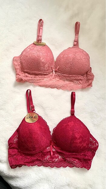 Bralet üst fuşya ve pudra pembe rengi tek mevcuttur