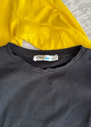 Çocuk Uzun Kollu Basic Tişört - Görsel 2