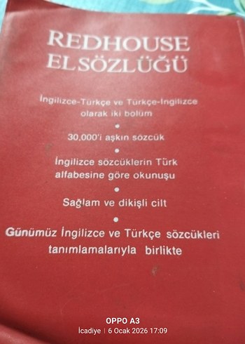 Redhouse İngilizce-Türkçe El Sözlüğü - Görsel 2