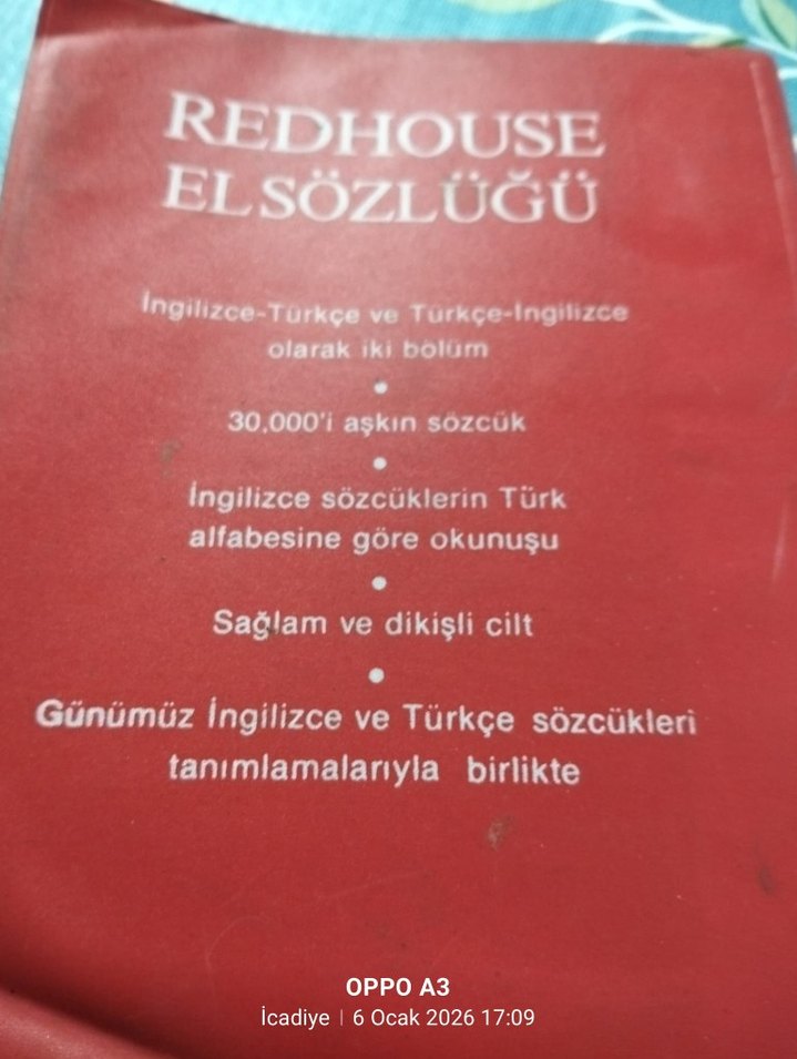Redhouse İngilizce-Türkçe El Sözlüğü - Görsel 2