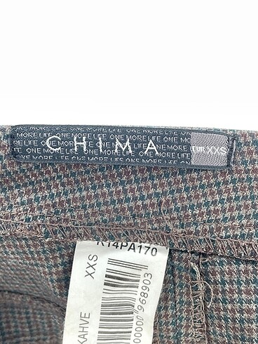 xs Beden kahverengi Renk Chima Kumaş Pantolon %70 İndirimli.