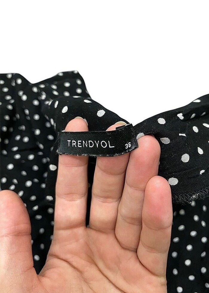 Puantiyeli gömlek - Görsel 5