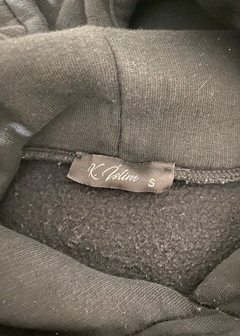 Siyah Kapüşonlu Rahat Kesim Sweatshirt - Görsel 2