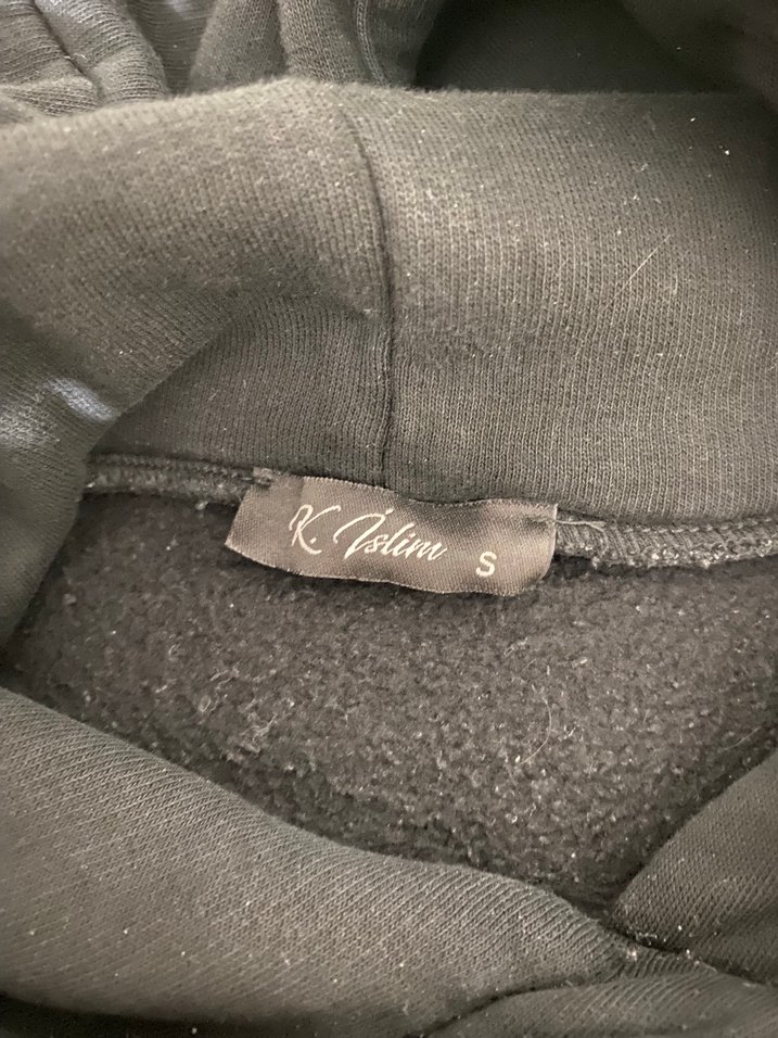 Siyah Kapüşonlu Rahat Kesim Sweatshirt - Görsel 2