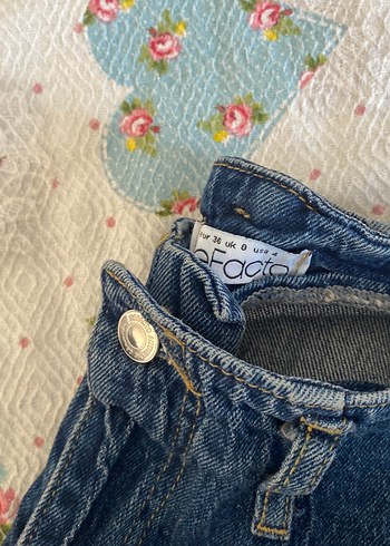 Lacivert Bol Kesim Kadın Denim Pantolon - Görsel 3