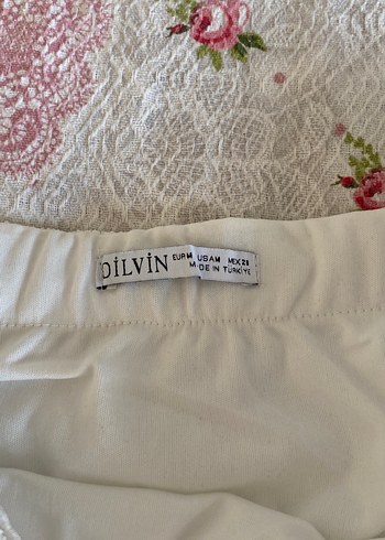 Beyaz Dantel Detaylı Uzun Kadın Etek - Görsel 4