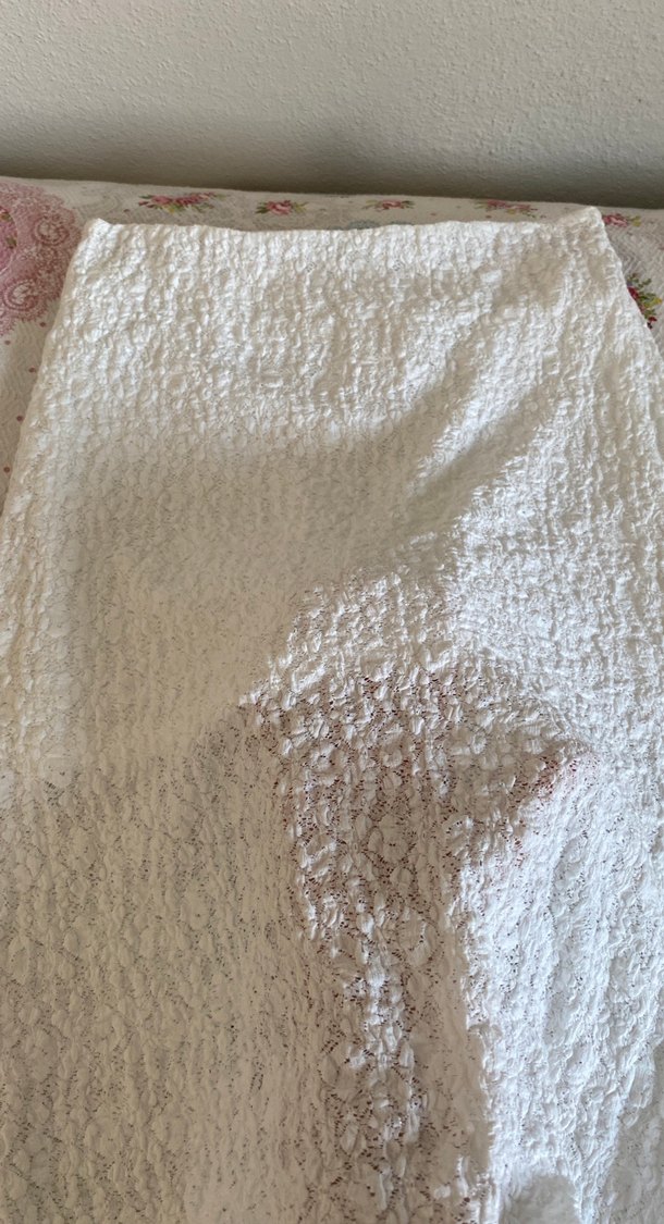 Beyaz Dantel Detaylı Uzun Kadın Etek - Görsel 3