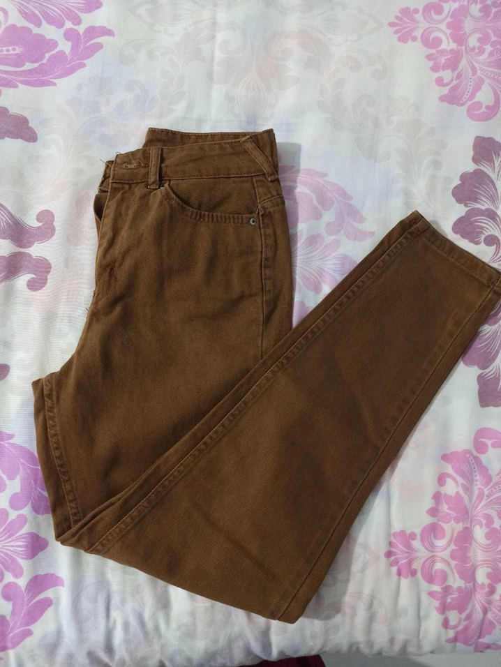 Kahverengi Taba Mom Jean - Görsel 2