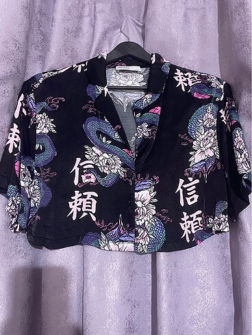 Bershka saten gömlek