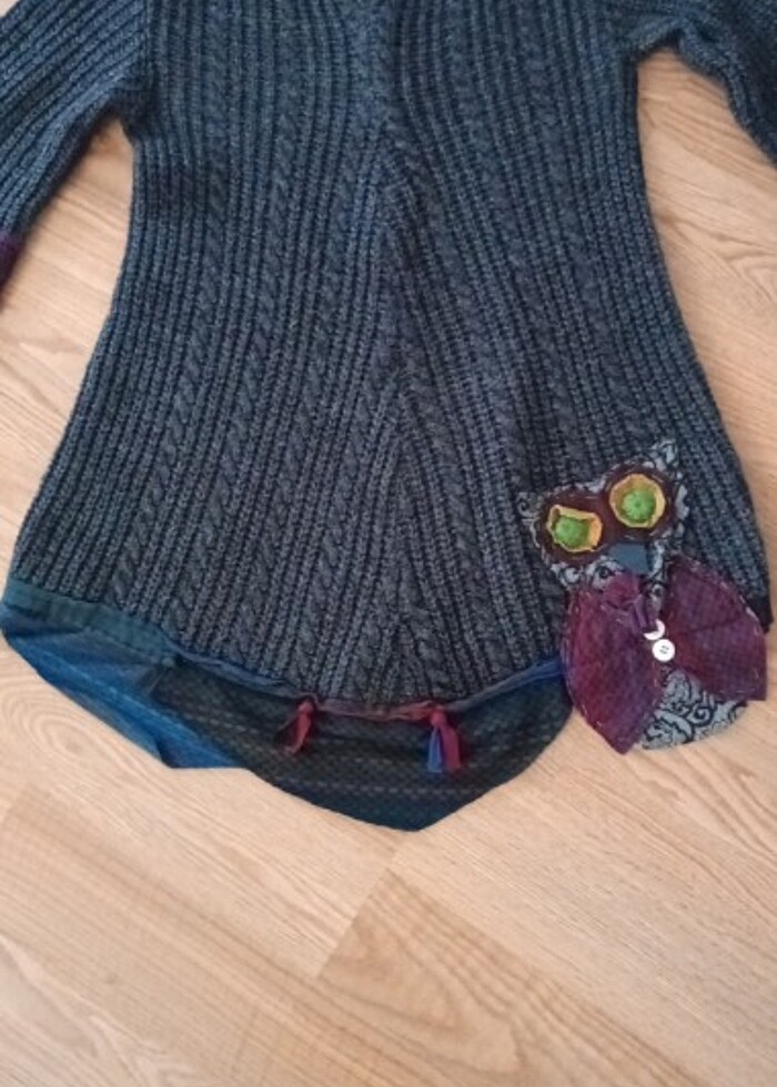 Örme kazak tunik y2k - Görsel 2