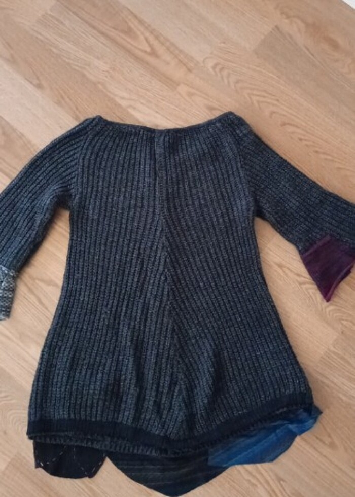 Örme kazak tunik y2k - Görsel 4