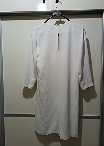 Tüzün Beyaz şık elbise - Görsel 4