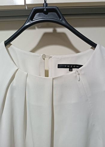 Tüzün Beyaz şık elbise - Görsel 3