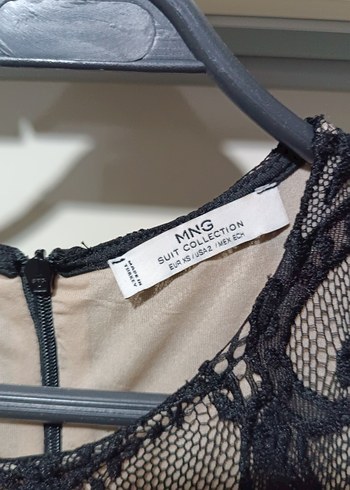 Mango mezuniyet Dantelli Mini Elbise - Görsel 3