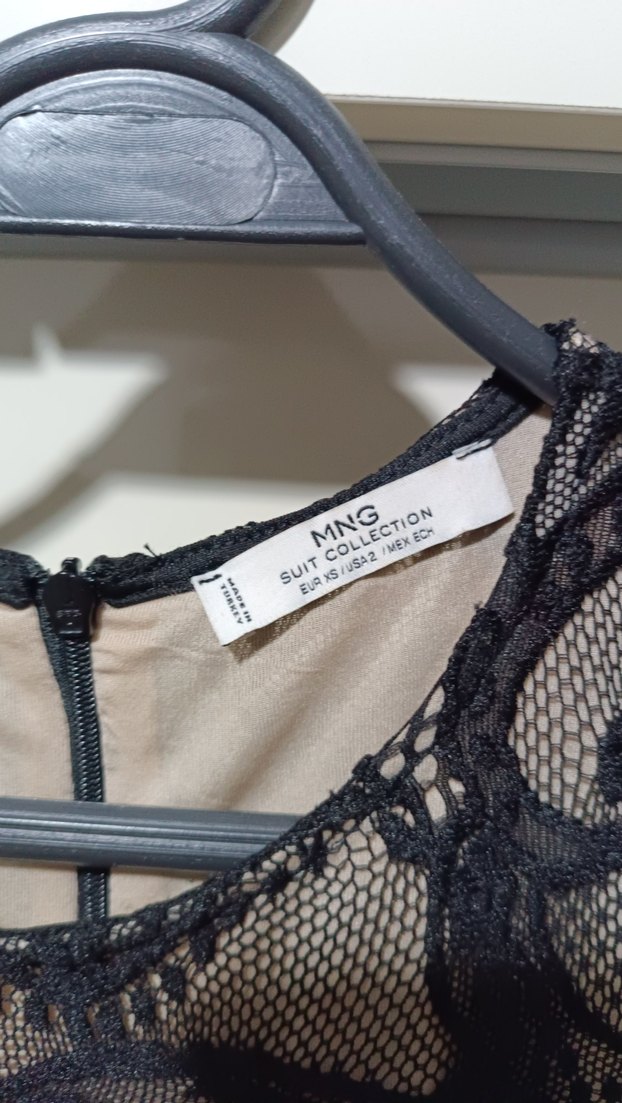 Mango mezuniyet Dantelli Mini Elbise - Görsel 3