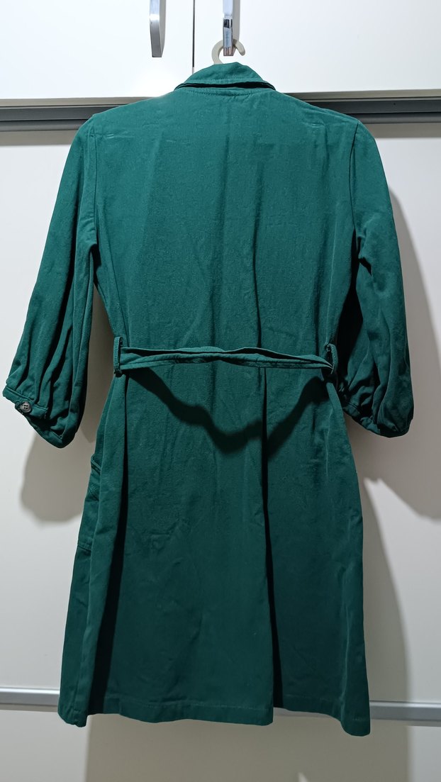 Kemerli Yeşil Kadın elbise - Görsel 3