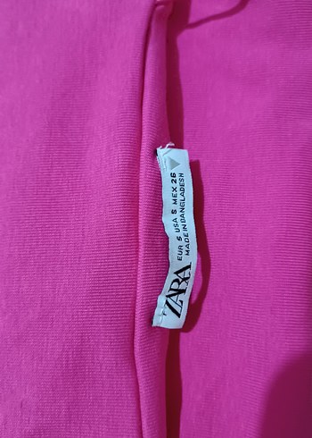 Zara Pembe Askılı Mini elbise - Görsel 3
